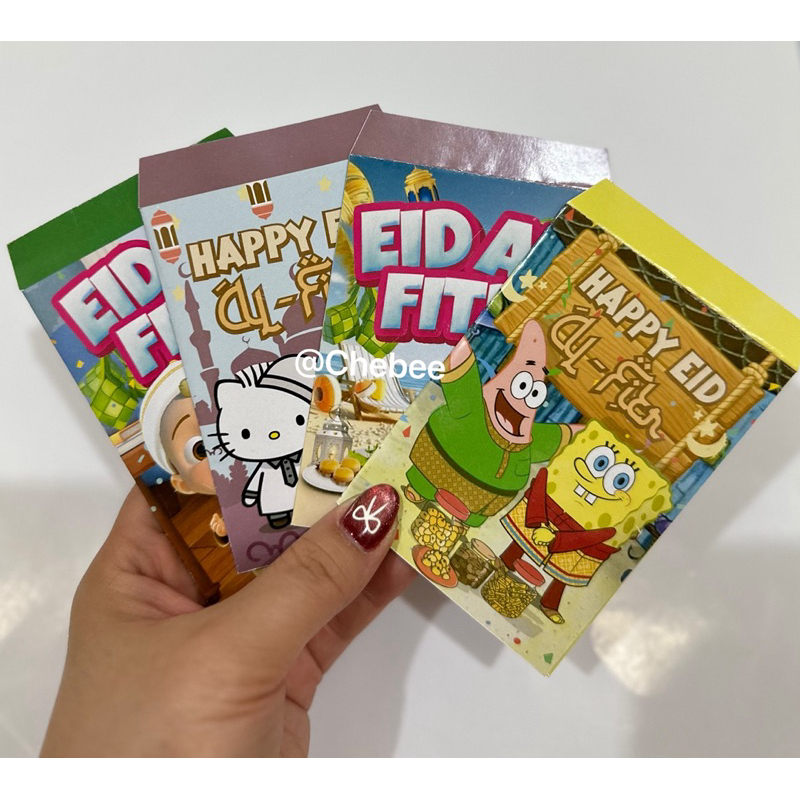 

Amplop Lebaran isi 8pcs Amplop lebaran karakter lucu model 2D