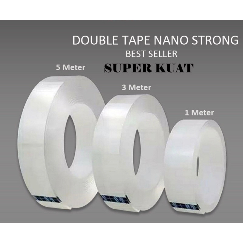 

OUTRED Double Tape Gel Isolasi Bening 2 Sisi Anti Air Ukuran 500cm