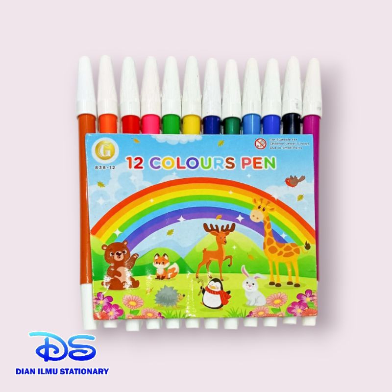 

spidol 12 warna golden 838-12