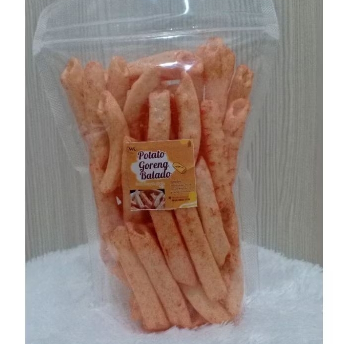 

Potato Goreng Balado MR Snack (65 gram) jajanan kemasan ziplock