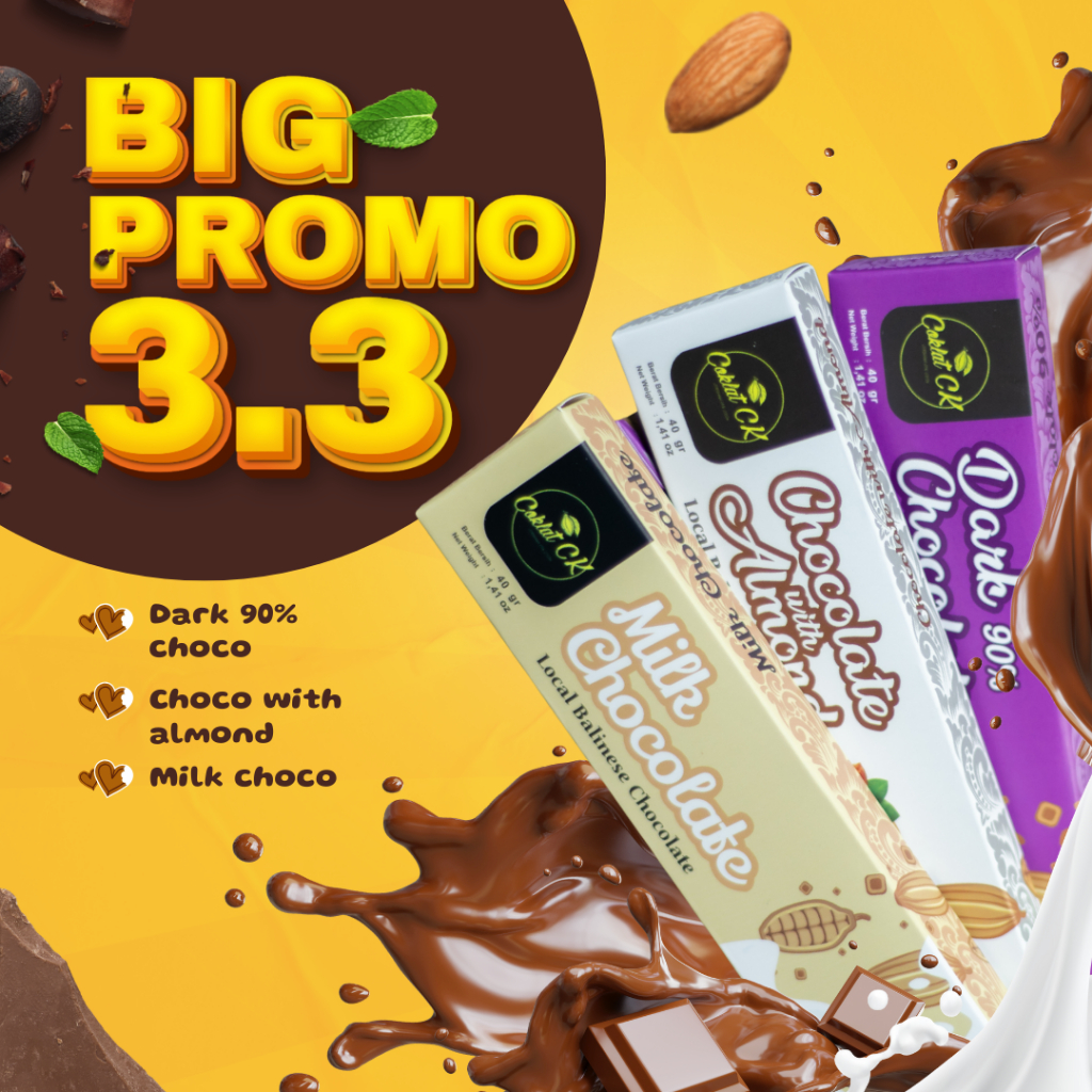 

CoklatCK - Milky Bar Choco with Dark Chocolate 90% Bar & Coklat Almond Cokelat Batang Premium