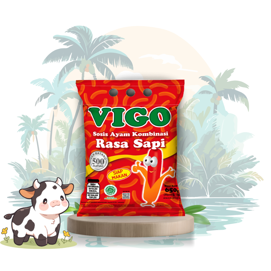 

Vigo Sosis Rasa Sapi (isi 25pcs)