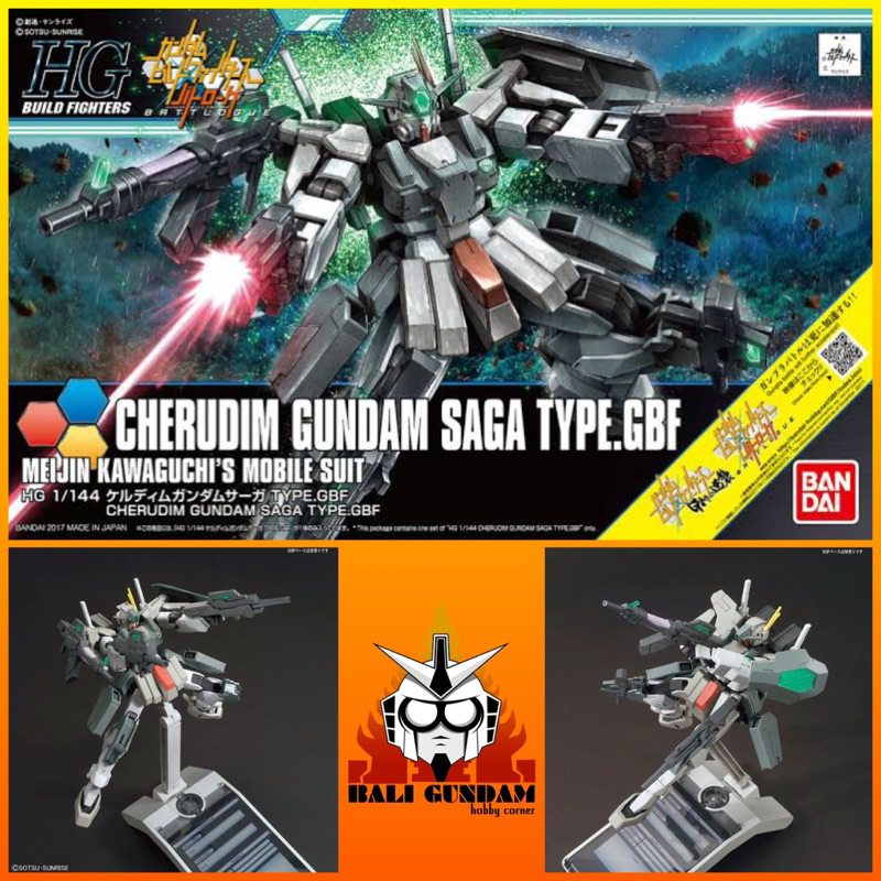 HG 1/144 GN-006/SA CHERUDIM GUNDAM SAGA TYPE GBF Bali Gundam Hobby Corner Bandai Original