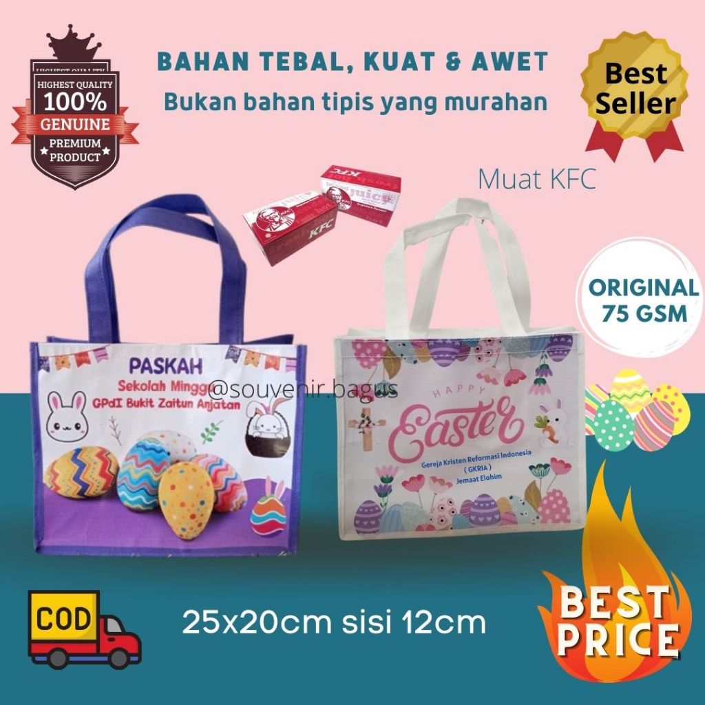 

Tas Natal Paskah Anak Custom Sekolah Minggu Marturia Nama Gereja Diakonia Christmas Xmas Easter
