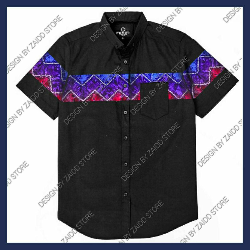 Kemeja Lengan Pendek Style Sasirangan Simple Khas Banjarmasin