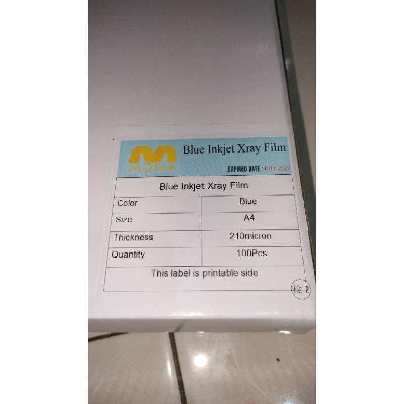 

BLUE INKJET FILM XRAY MORA