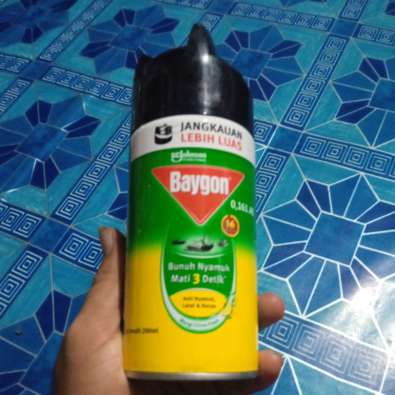 *AFA* baygon semprot anti nyamuk, lalat & kecoa isi 200ml