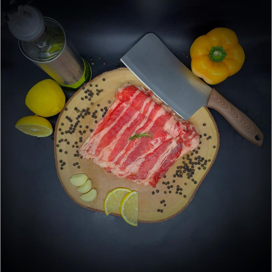 

RB USA Beef Short Plate - Daging Slice Yoshinoya Yakiniku Shabu Suki 1kg