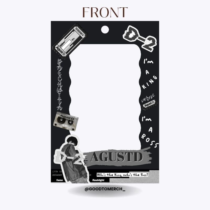 [Pre Order] PO Akrilik Photocard Holder AGUSTD SUGA BTS
