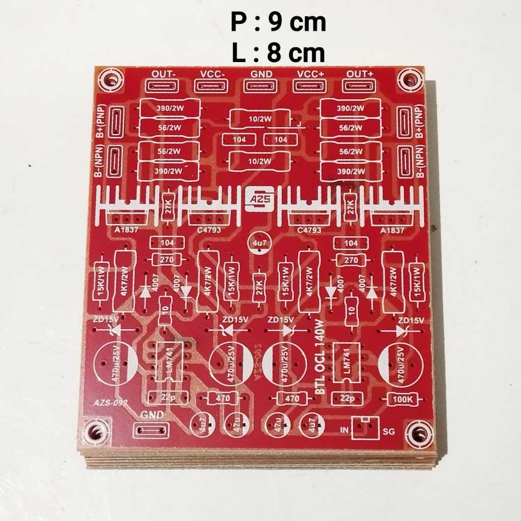 PCB Driver Power Amplifier 140W BTL 140 Watt BTL