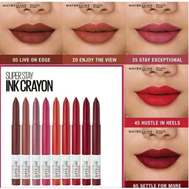 Maybelline Superstay Ink Crayon Matte Lipstik