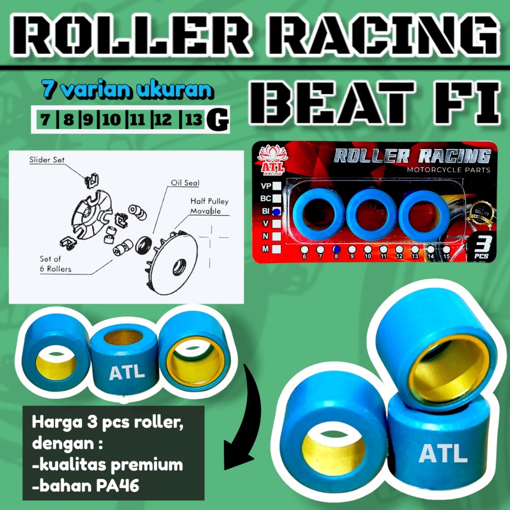 ATL racing roller racing beat fi roller beat fi ESP scoopy fi vario 110 roller premium beat 2019