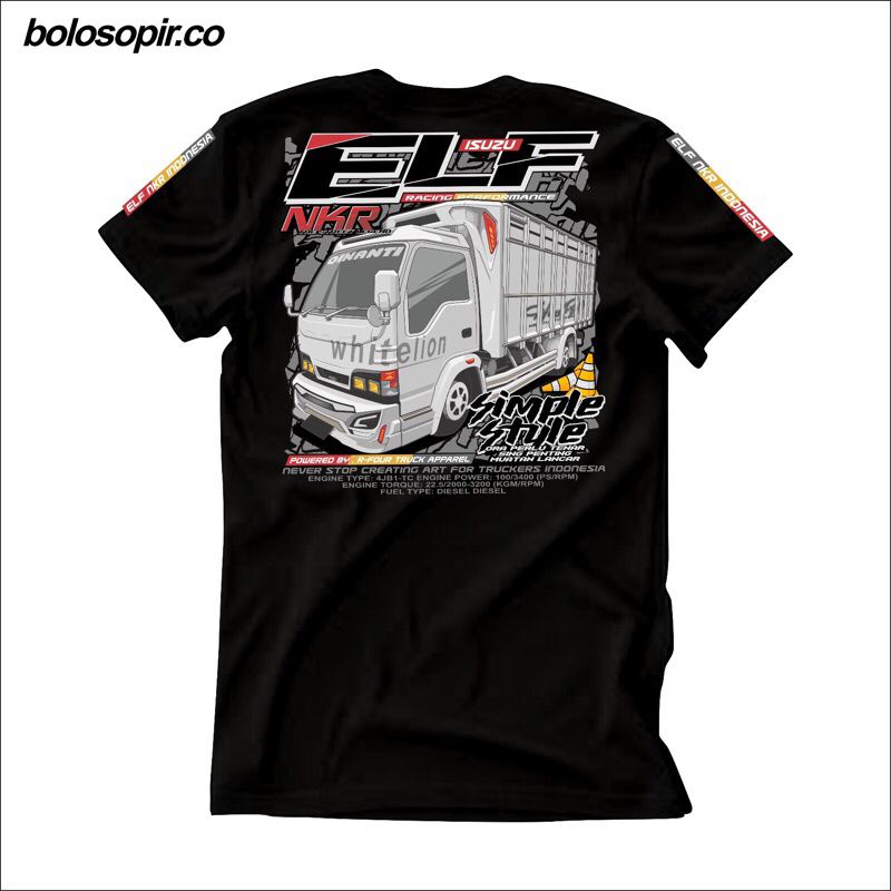 RFR071 - kaos truk elf nkr kaos terbaru kaos truk terlaris kaos truk dewasa kaos truk
