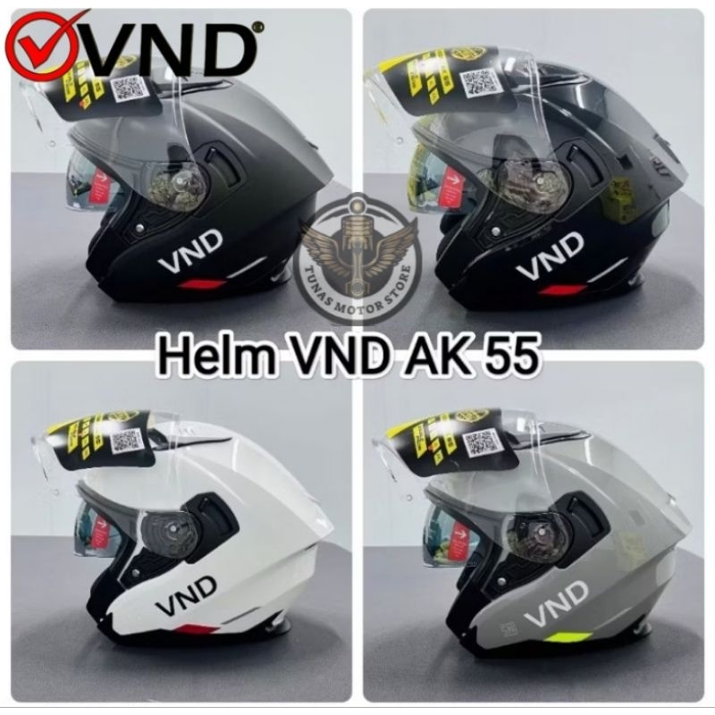 HELM VND AK 55 AK 66 HALF FACE DOUBLE VISOR HELM VND AK 55 AK 66 VND
