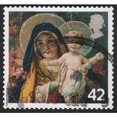 

A 11230 SATU BUAH PRANGKO INGGRIS NOMINAL 42 PENCE TEMA CHRISTMAS DENGAN KONDISI SUDAH ADA CAP