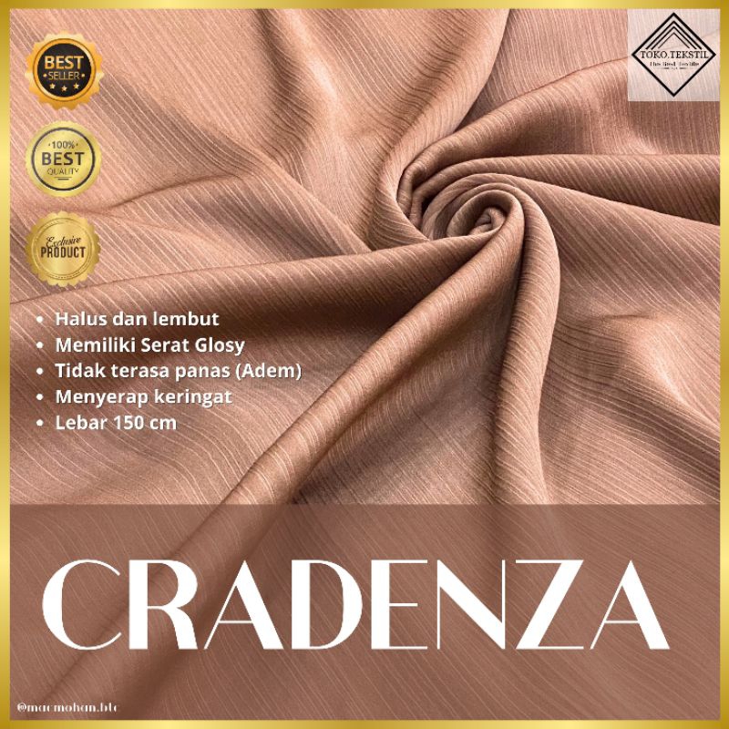 KAIN CRADENZA / CRADENZA PREMIUM / SATIN KRINKLE CRADENZA SILK / KRINKLE MOTIF [TERMURAH]