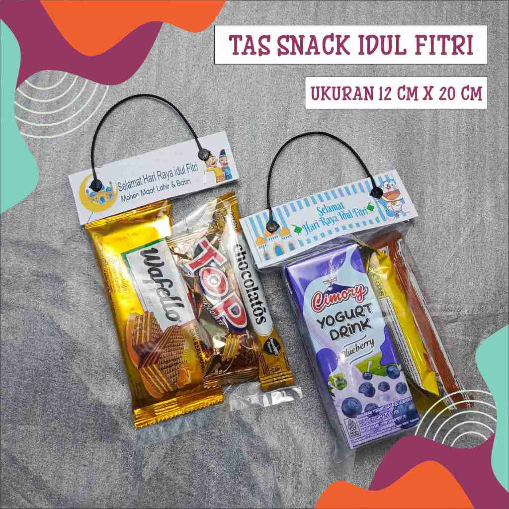 

Tas Plastik Snack Lebaran Isi 10 pc Ukuran 12 x 20 CM