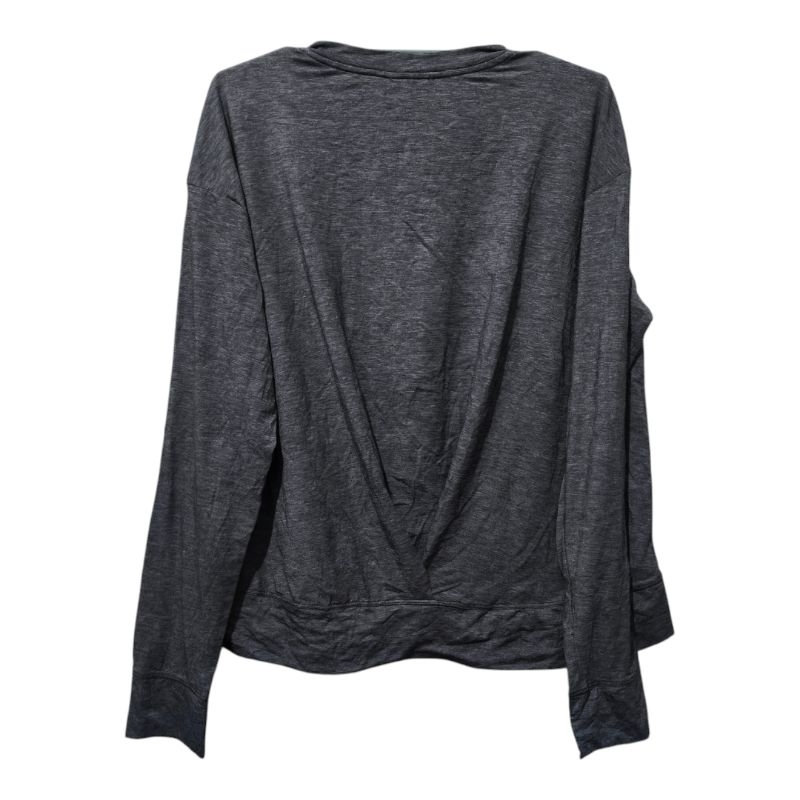 Long Sleeve glorya twist slit top patagonia gray women's M