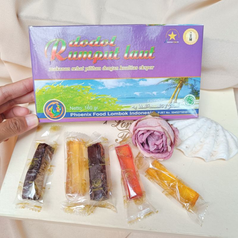 

Dodol Rumput Laut 160gr Phoenix Lombok Kotak