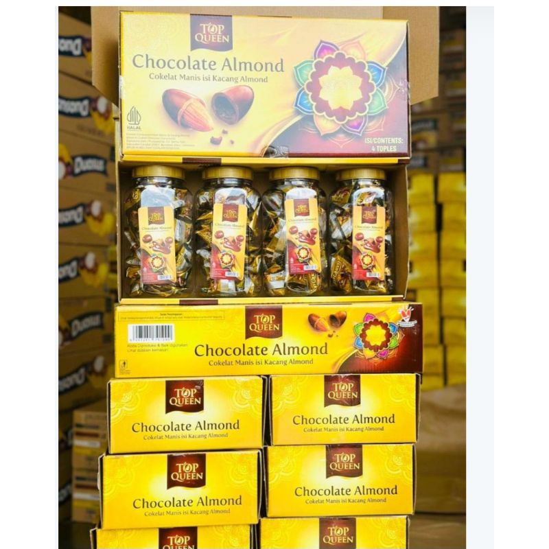 

coklat almond 1 kotak isi 4
