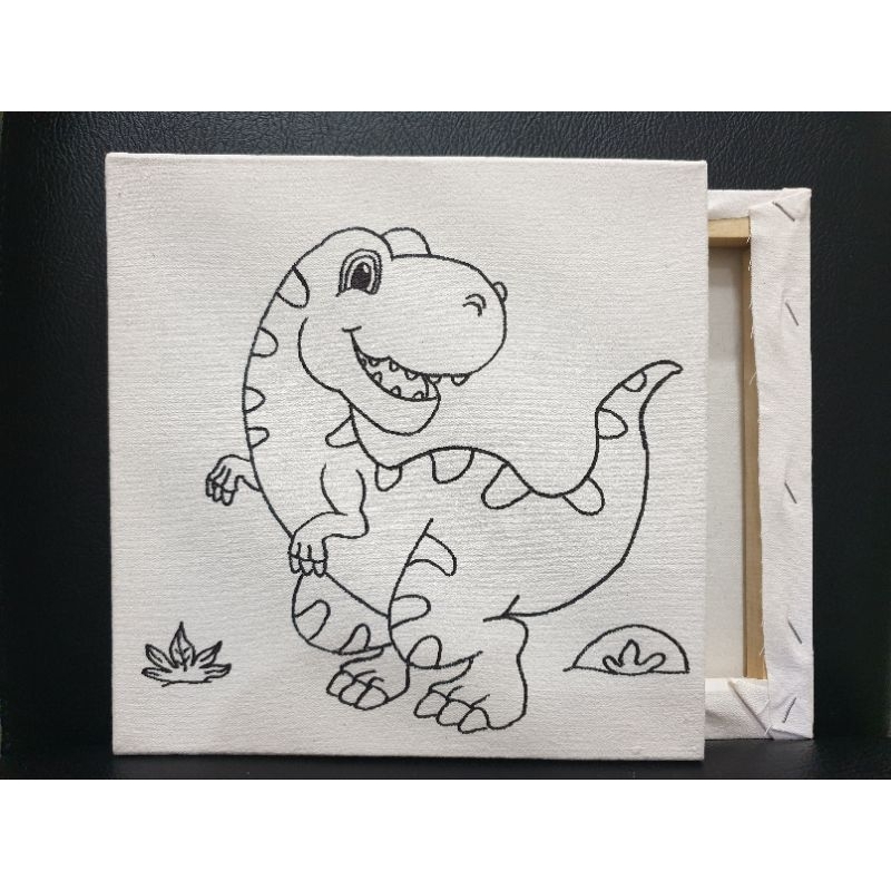 

kanvas lukis mewarnai anak dinosaurus ukuran 20cmx20cm