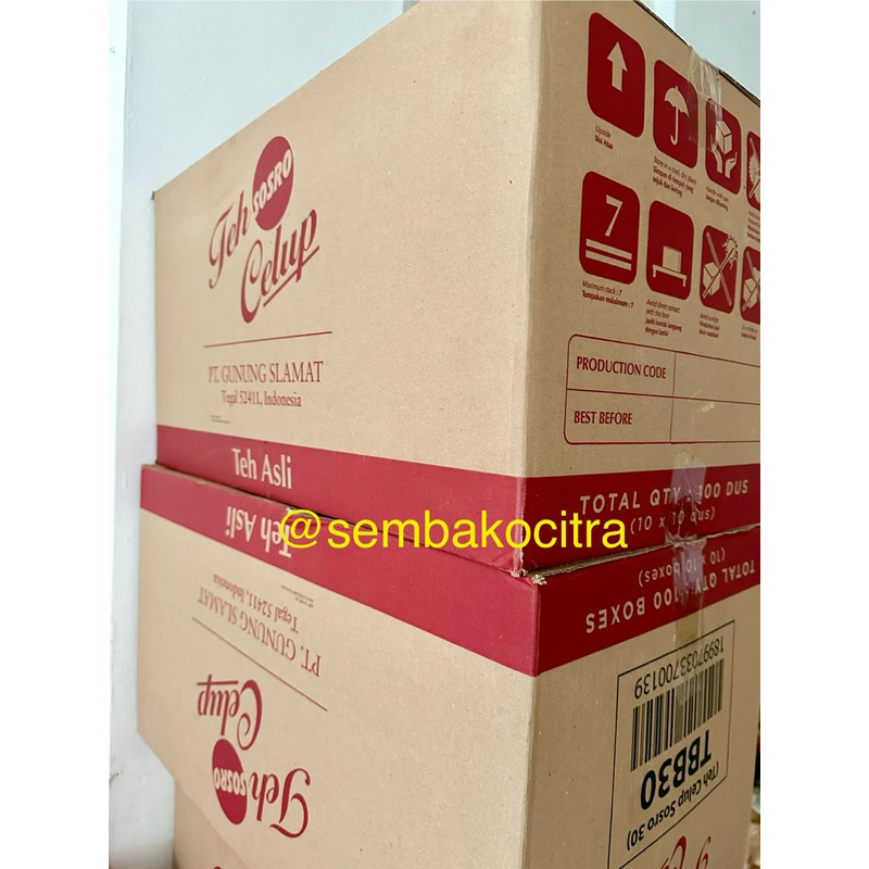 

SOSRO TEH CELUP DUS ISI 100 PCS / 1 PACK ISI 10x10