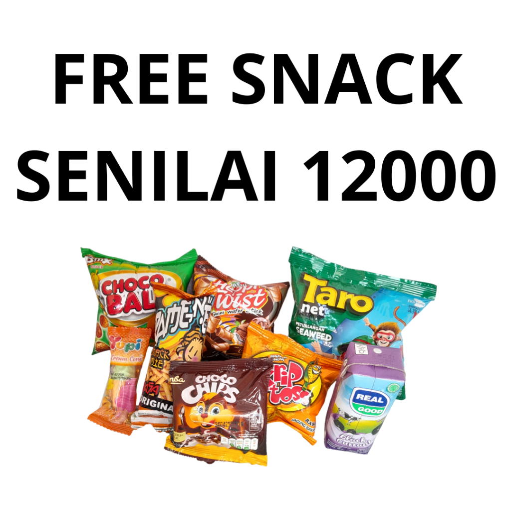 

FREE SNACK SENILAI 12000