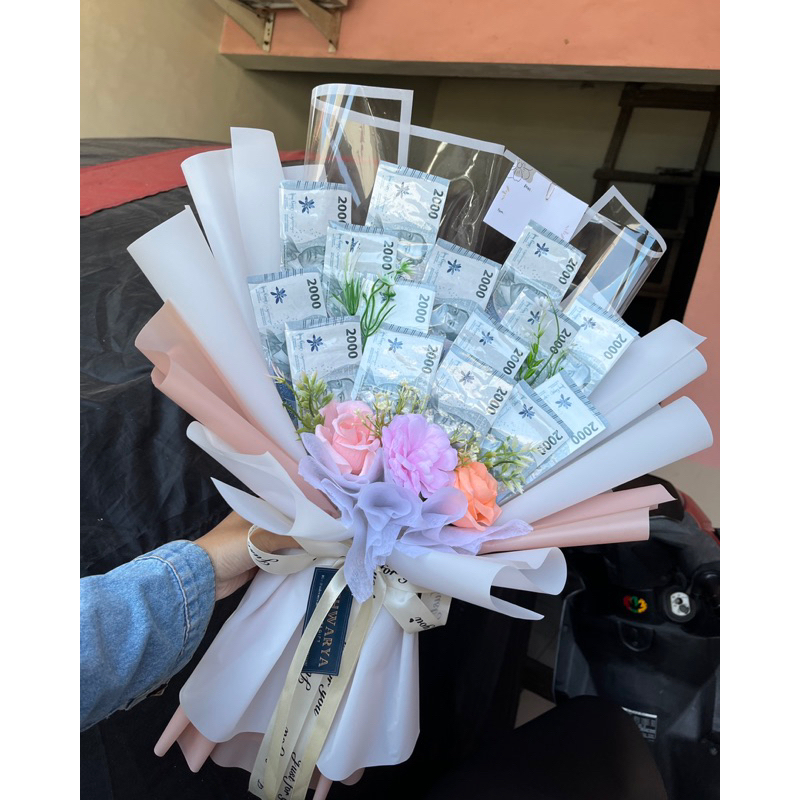 BISA REQUEST Money Bouquet | Buket Uang 2 ribuan 5 ribu 10 ribu 20 ribu | Buket Wisuda | Buket Uang 