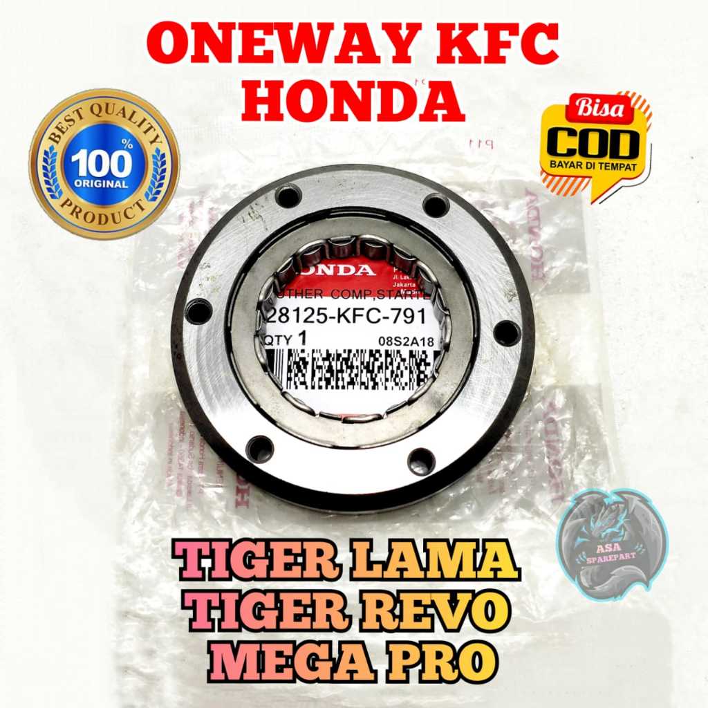 ONEWAY STATER KFC ASLI ORIGINAL MOTOR HONDA Megapro Hiu , Mega Pro Primus . Tiger Revo , Tiger 2000 