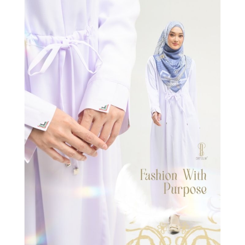 gaeza Rabbani original muslim hitam putih dresslim gamis best seller