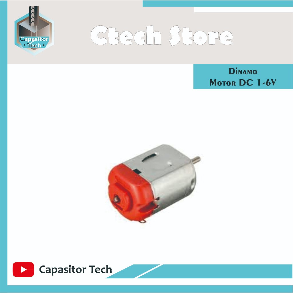 Dinamo Motor DC 1-6volt mini / miniatur dinamo listrik (3v = 17000-18000 rpm) Dinamo Tamiya