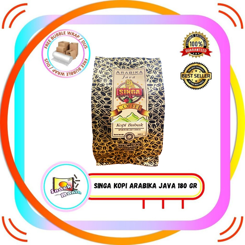 

Kopi Cap Singa Bubuk Arabika Java ~ 180 gr Coffee Arabica