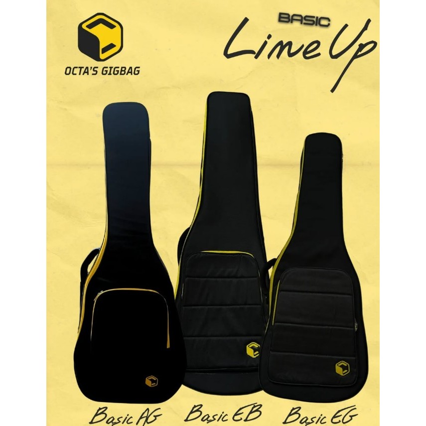 GIGBAG AKUSTIK GITAR AG GIGBAG ELEKTRIK GITAR EG GIGBAG ELEKTRIK BASS EB OCTA'S GIGBAG BASIC SERIES 