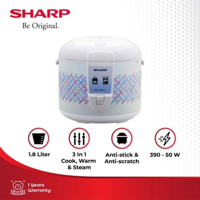 Rice Cooker Sharp KS-N18ME-C 1,8 Liter