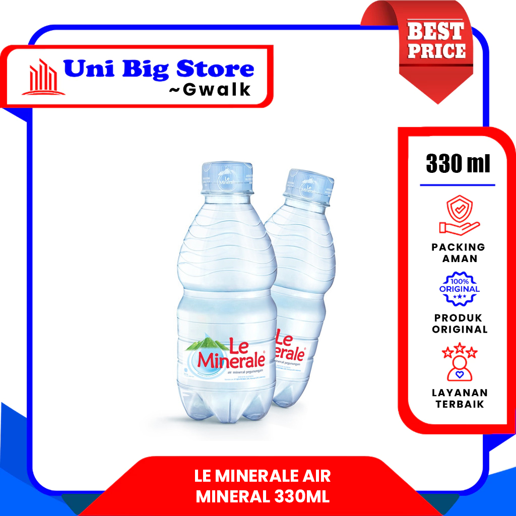 

LE MINERALE AIR MINERAL BOTOL - 330 ml