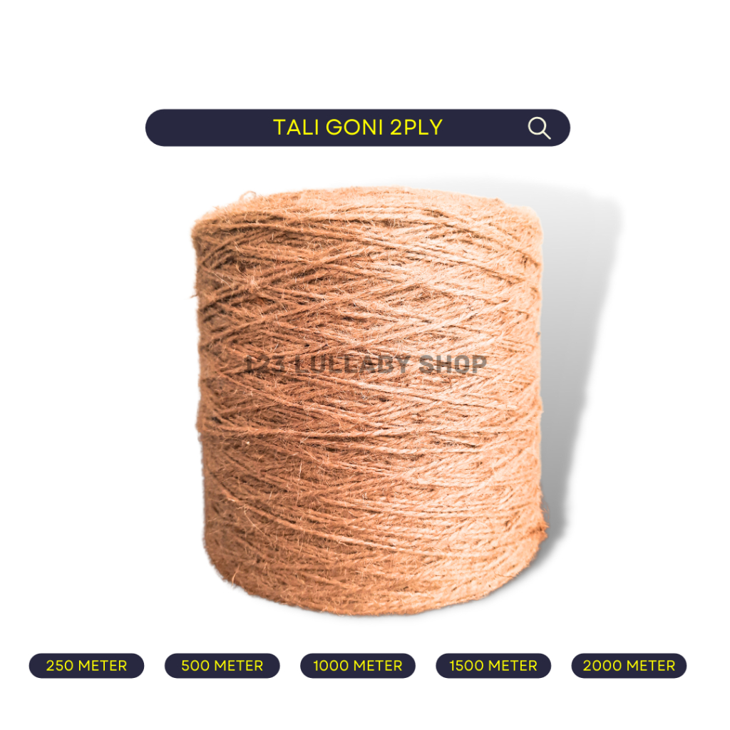 

Tali goni tali rami 2mm 2ply tali kerajinan tali souvenir kerajinan DIY