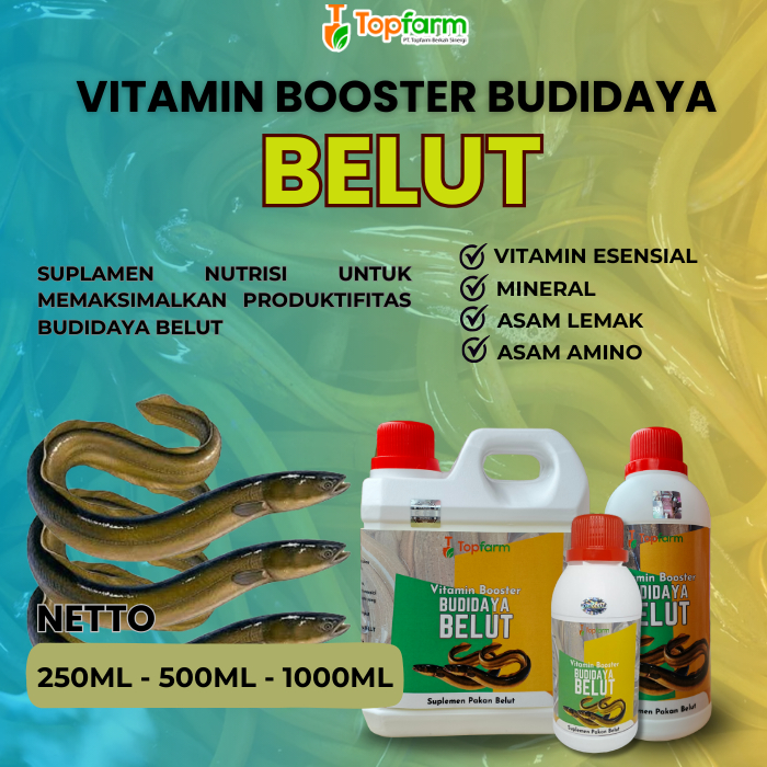 Vitamin Booster Belut/ Vitamin Ternak Belut/ Vitamin Belut Cepat Besar/ Vitamin Budidaya Belut/ Vita
