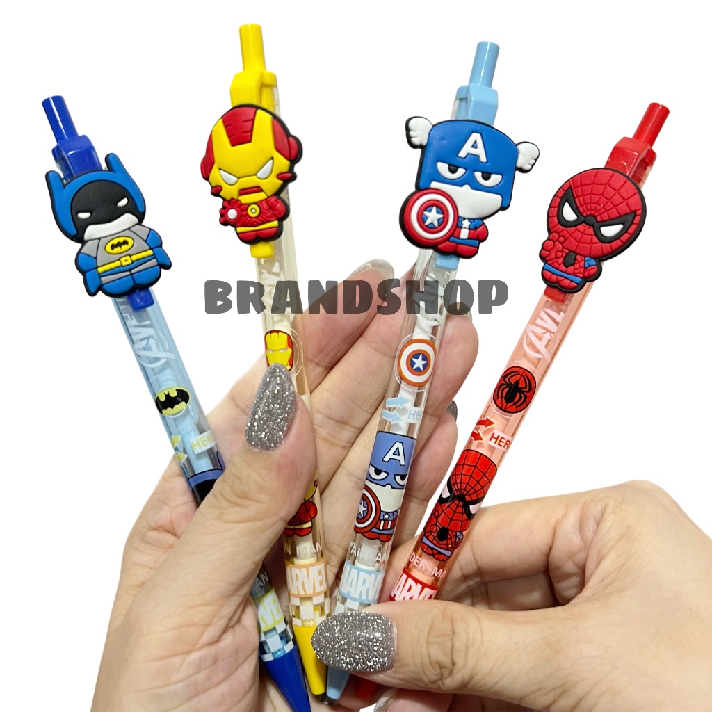 

Pensil Anak Mekanik Cetek Avengers Batman Spiderman Ironman Captain America Lucu Karakter Kartun