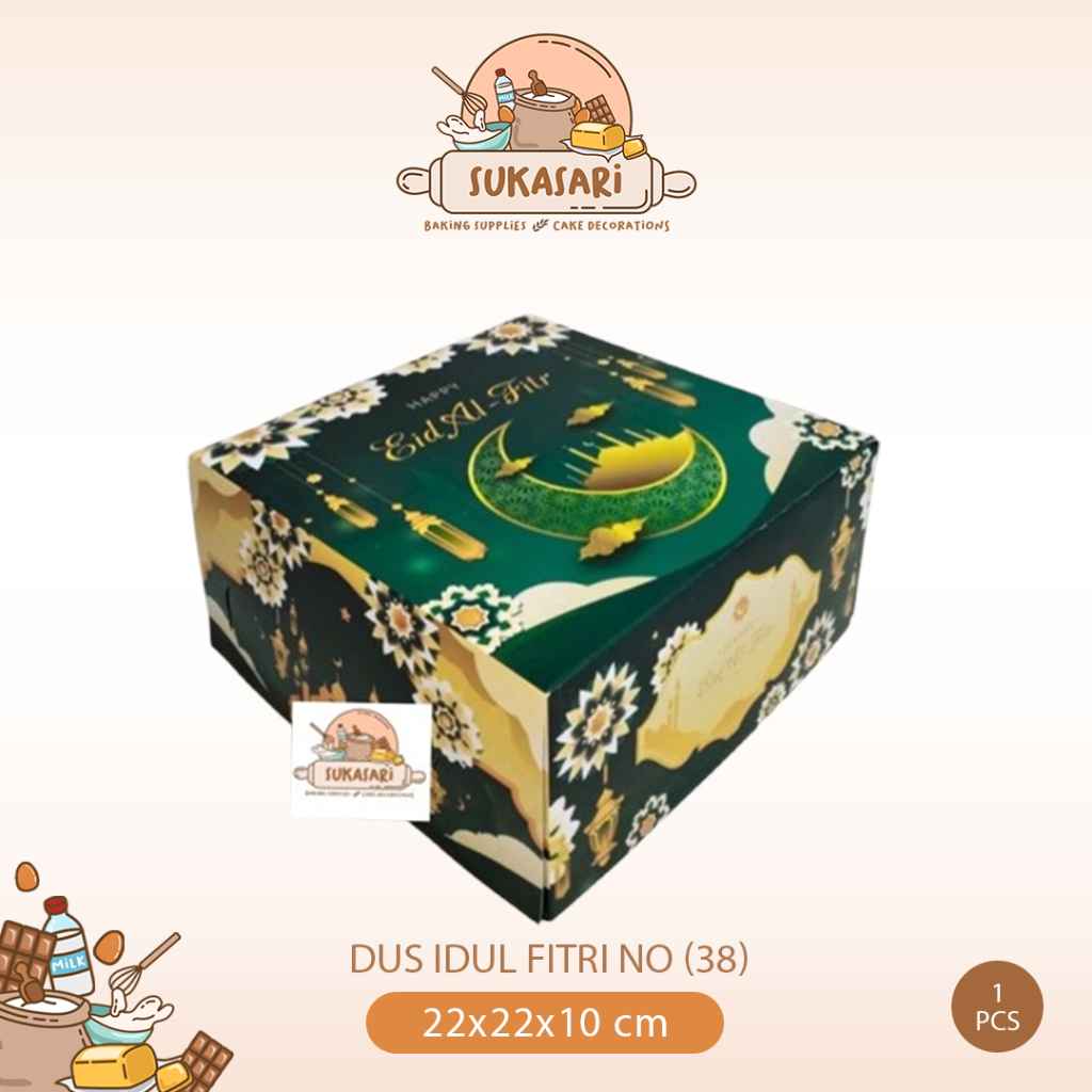 

Dus Idul Fitri no (38) 22x22x10 cm Cake box Lebaran dus kue