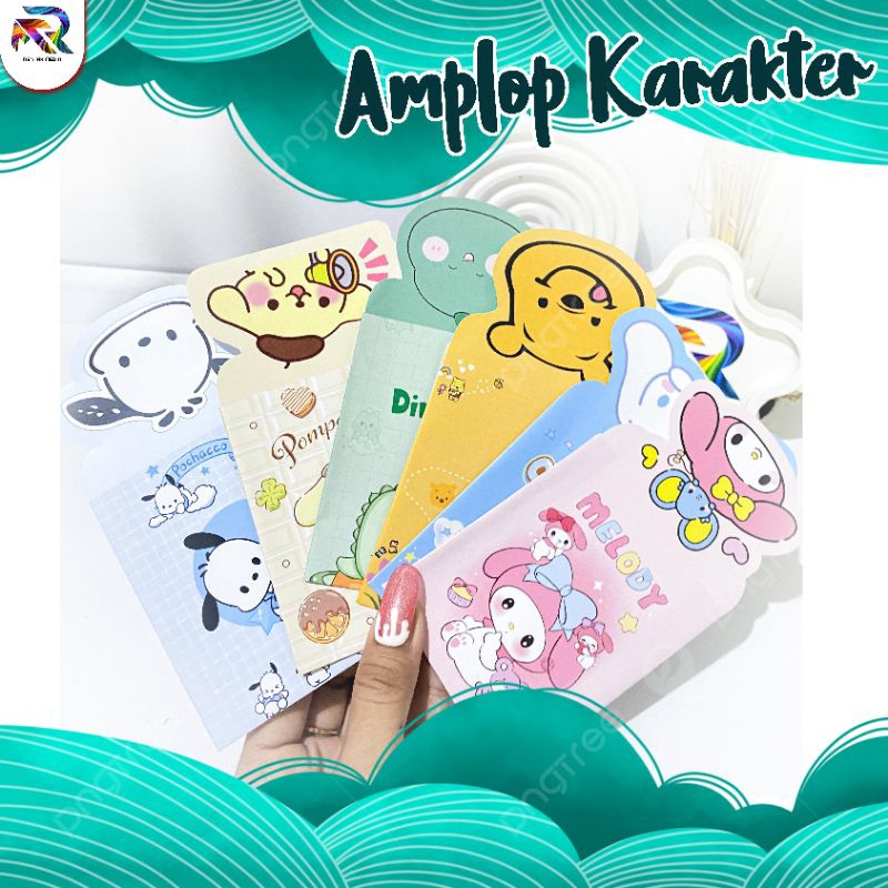 

amplop lebaran karakter 1pack isi 8pcs