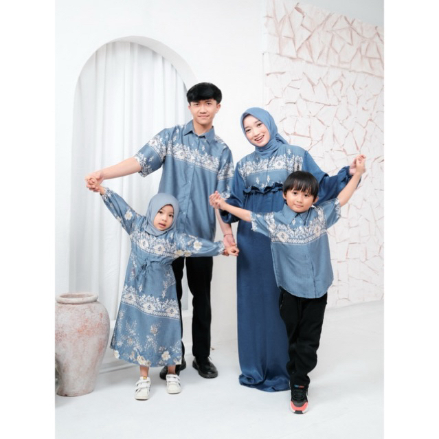 Rifanyhijab Ceisya EidSeries Sarimbit Family Set Couple Seragaman Keluarga