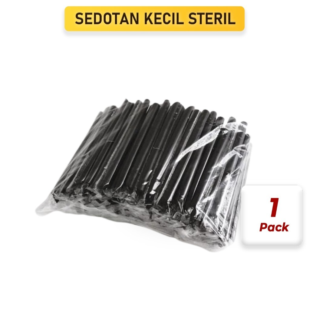Sedotan Plastik Kecil 1 Pack Steril Plastik Per Pcs