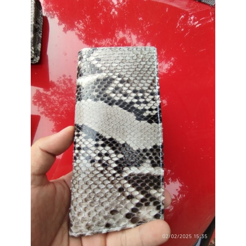 dompet kulit ular python / sanca model panjang