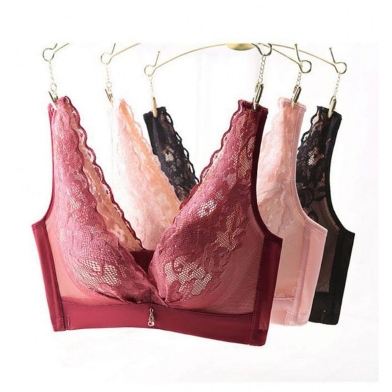 PROMO Bra Wanita Fashion Ready Busa Tebal dan Tipis Size 32-38 Cup A - C Kait 4 Model Tali Sambung