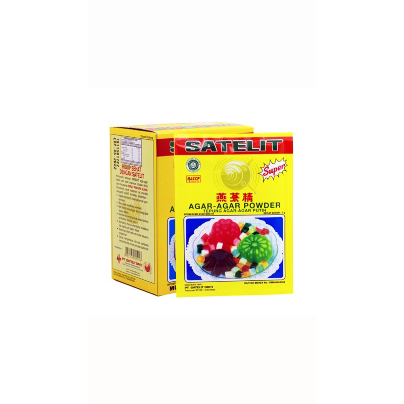 

Agar - Agar Satelit Putih, Merah, Coklat, Hijau (1pcs & Grosir)