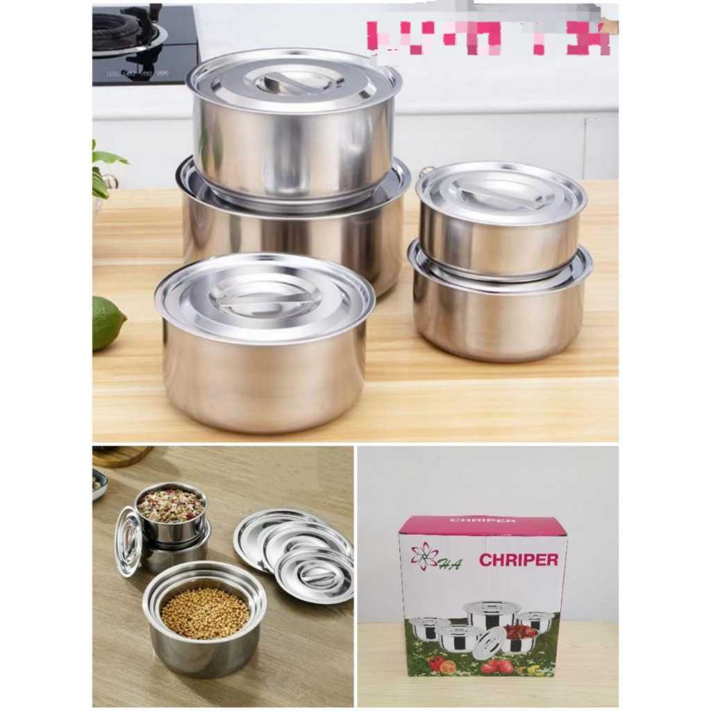 panci 5 in 1 panci beranak/panci set/ panci soup /panci stainless
