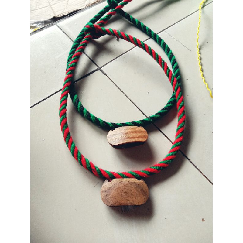 KALUNG SAPI DEWASA PLUS LONCENG KAYU {warna random}