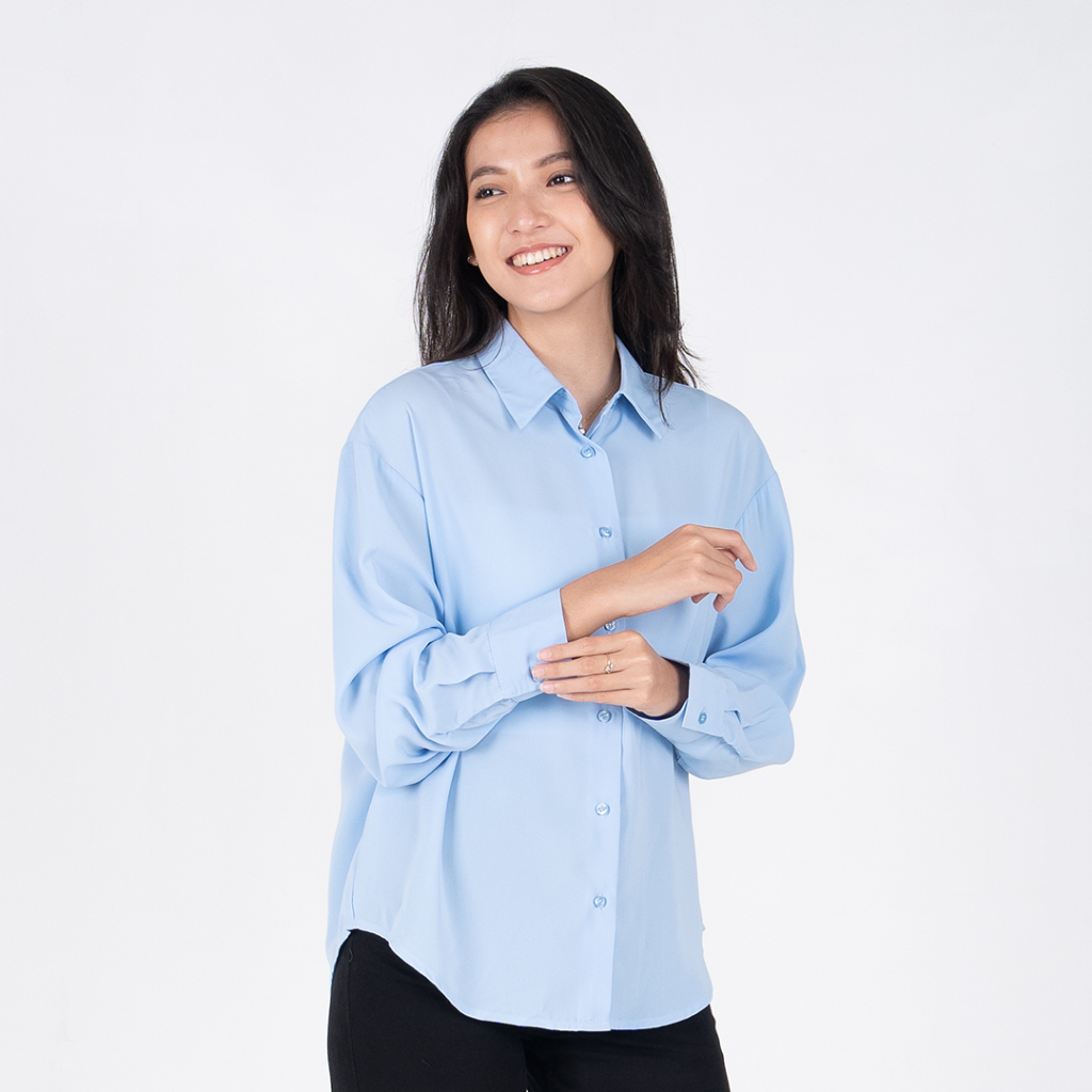 BENHILL Kemeja Wanita Oversized " Mina" Tops Panjang New Colors