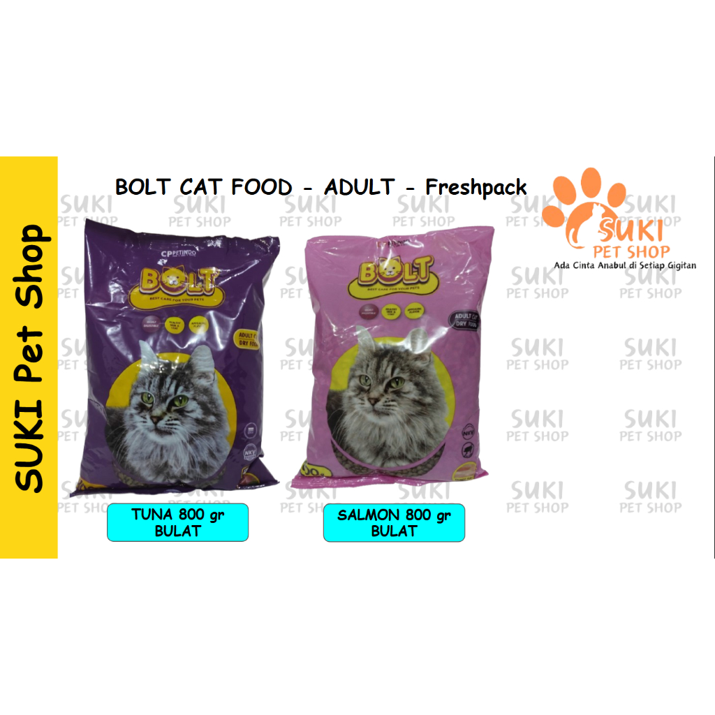 BOLT CAT FOOD - ADULT - Freshpack - 800 Gram bolt cat food