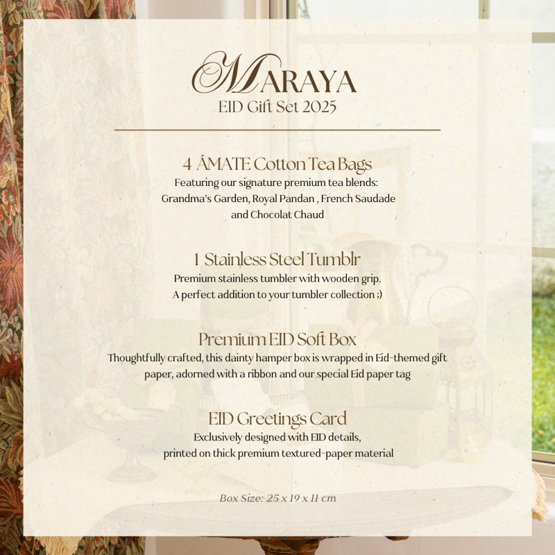 

Promo 7.7 AMATE - Maraya - Gift Set EID Mubarak Hampers Lebaran Idul Fitri 2025